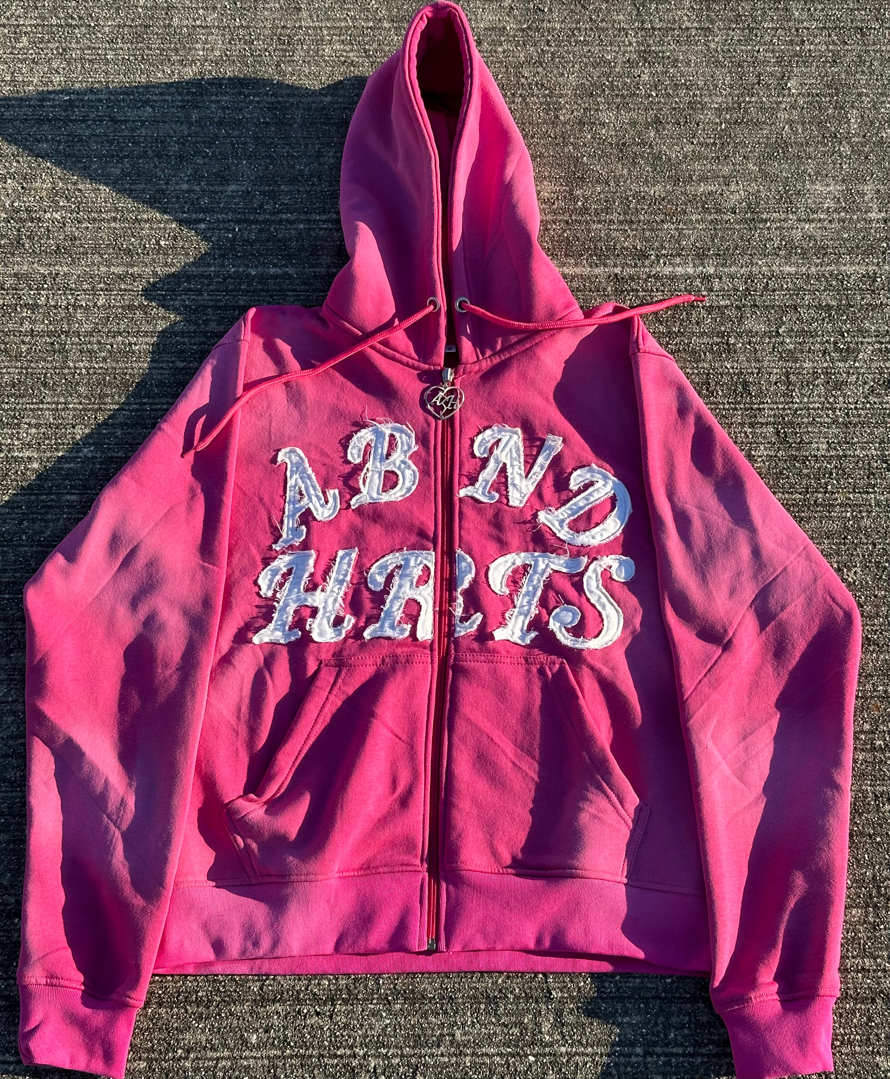 ABND HRTS Distressed Embroidery Jacket