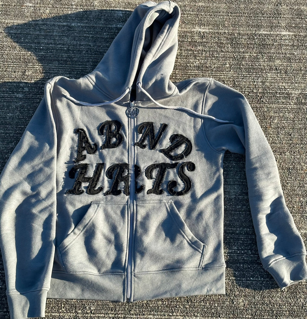 ABND HRTS Distressed Embroidery Jacket
