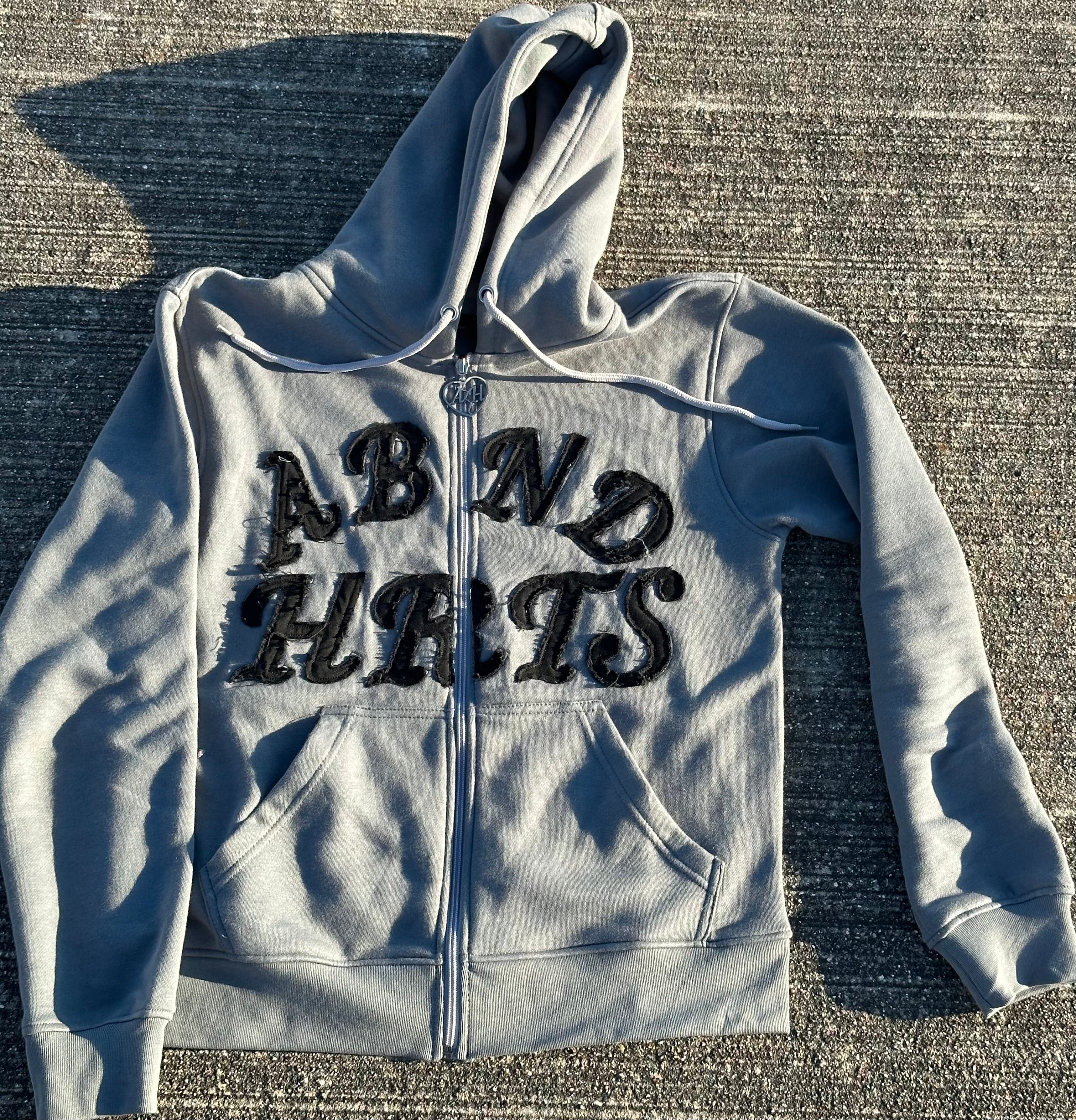 ABND HRTS Distressed Embroidery Jacket