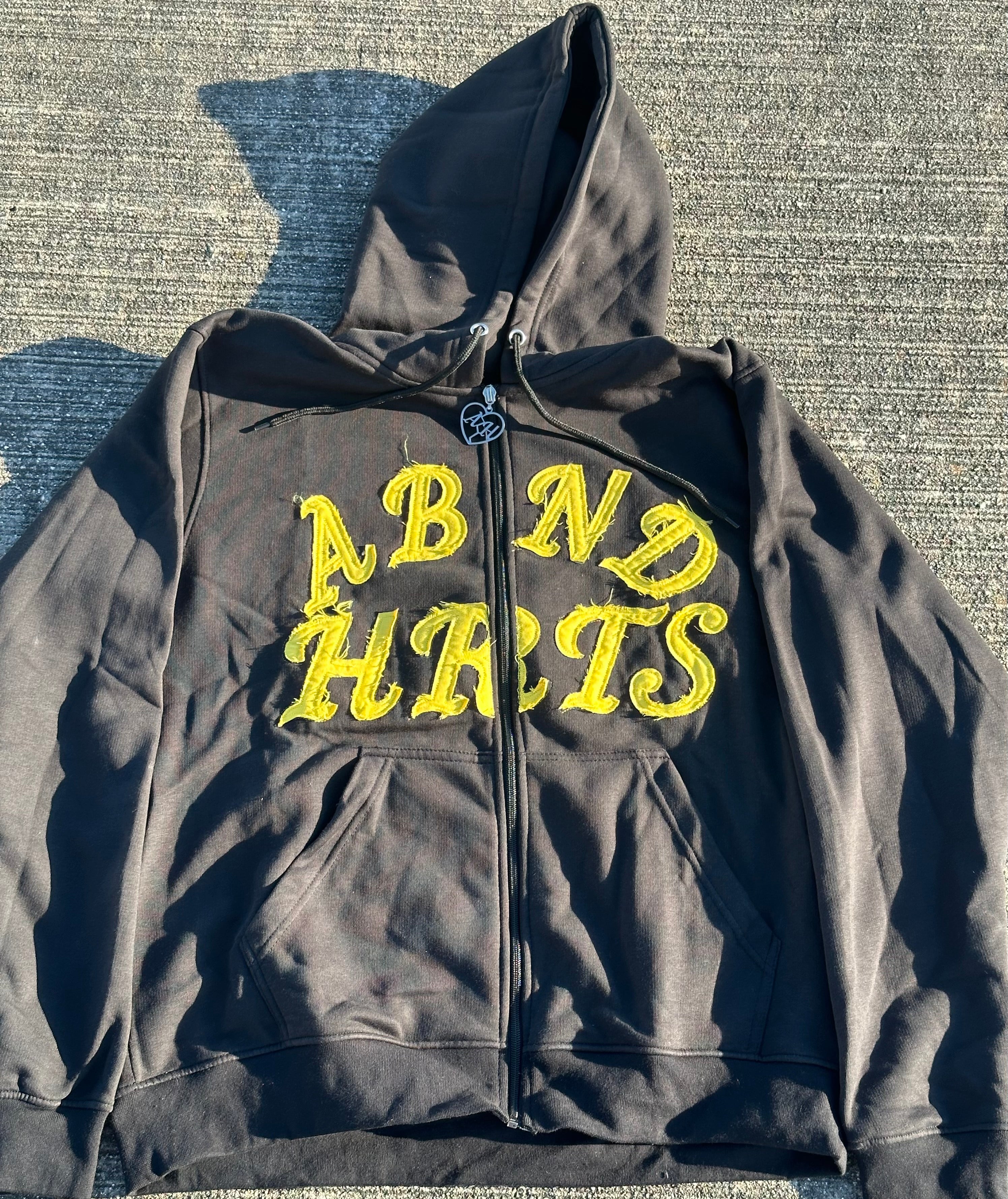 ABND HRTS Distressed Embroidery Jacket